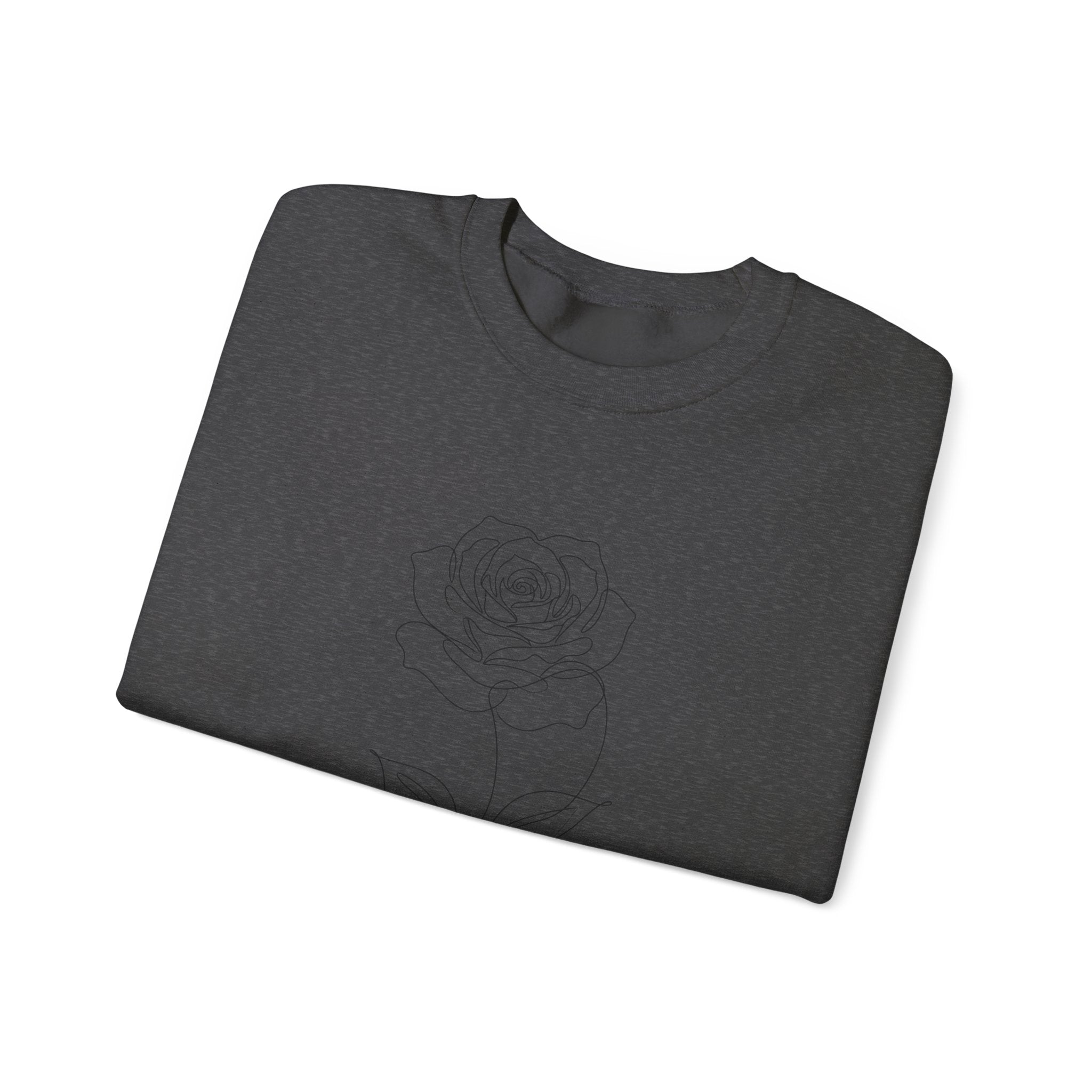 Rose - LineArt - Crewneck Sweatshirt