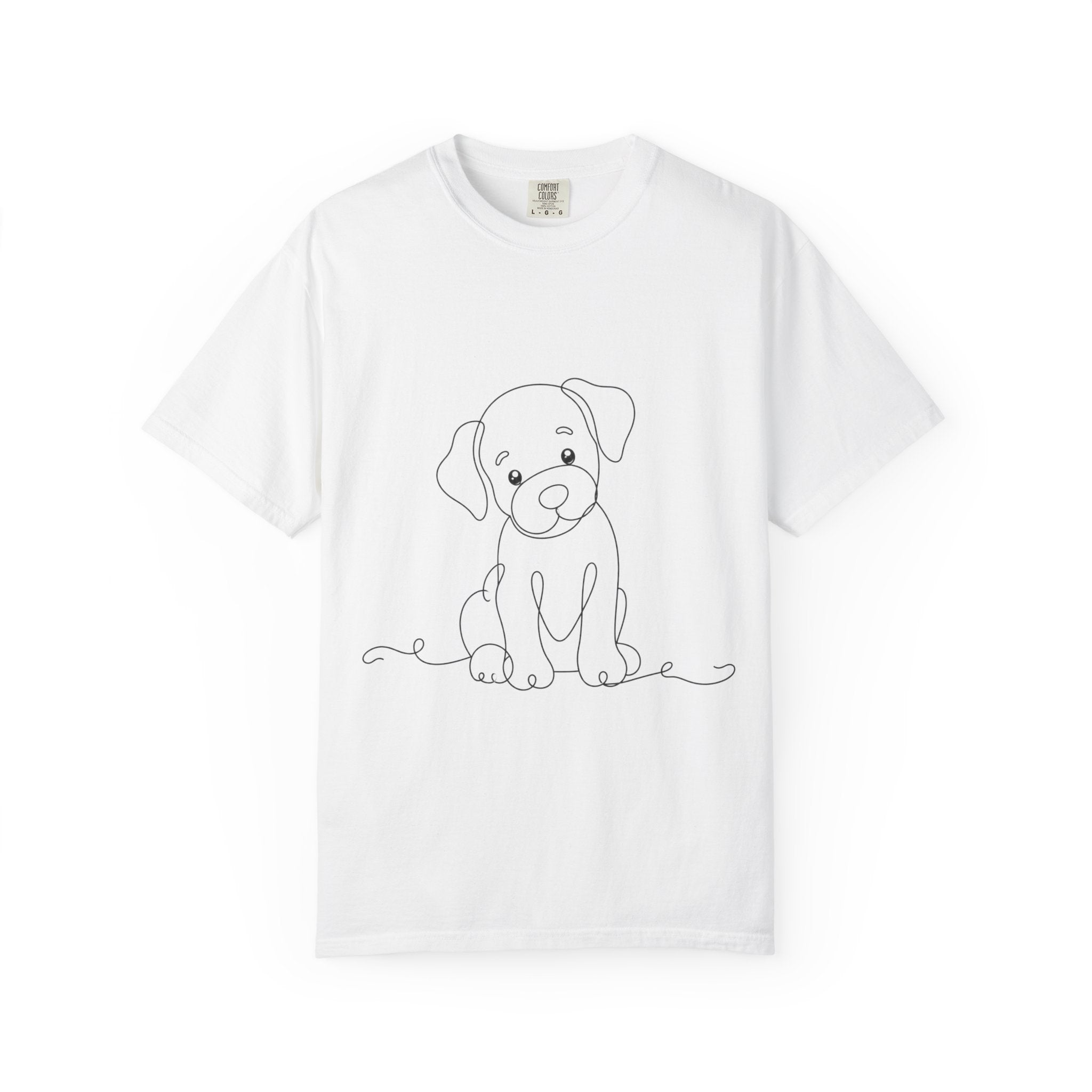 Puppy - LineArt - Graphic Tee