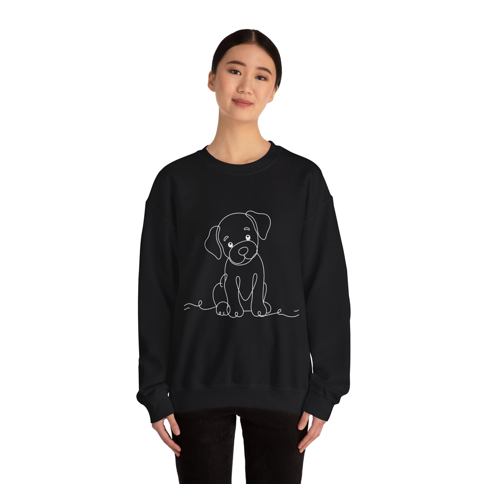 Puppy - LineArt - Crewneck Sweatshirt