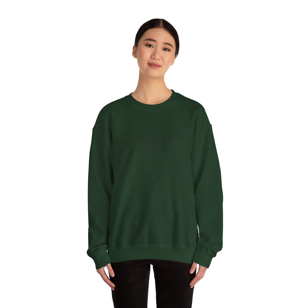 Rose - LineArt - Crewneck Sweatshirt