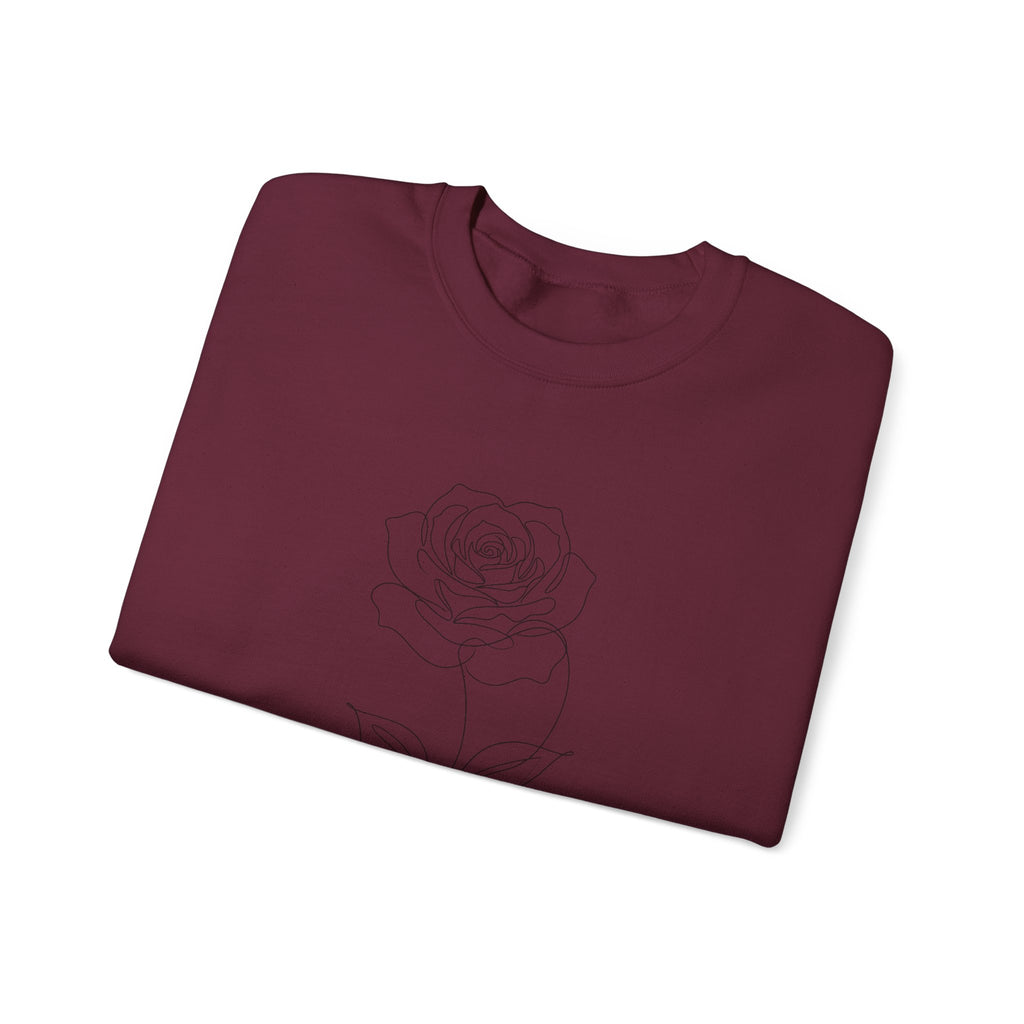 Rose - LineArt - Crewneck Sweatshirt