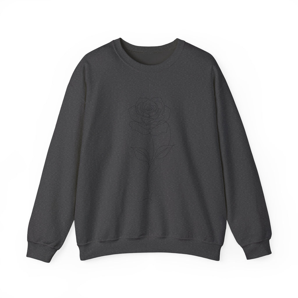 Rose - LineArt - Crewneck Sweatshirt
